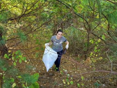 The Katherine Gaylord Chapter held a cleanup of the Pequabuck River in Terryville.