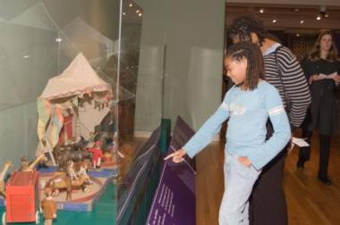 he DAR Museum exhibit, “Return to Toyland,” featured antique toys and Christmas decorations for the Open House guests to enjoy.