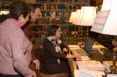 DAR genealogists were on hand to help guests explore the wealth of resources in the DAR Library.