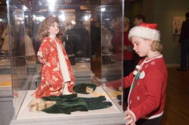 The “Return to Toyland” exhibit also displays many of the DAR Museum’s collection of antique dolls.