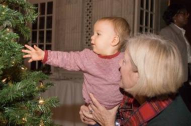 Little ones and grown-ups alike were enchanted by the historic building decorated for the holidays.