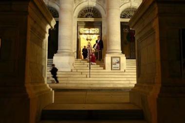 The grand front doors of Memorial Continental Hall were specially opened to welcome all to the Open House.