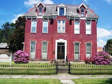 Grant Recipient, Historic Preservation Category: Braddock Trail Chapter, Mt. Pleasant, Pa. The 1866 Samuel Warden Mansion, a 12-room Italianate building, was in need of basement waterproofing preservation and repairs to glass block windows.