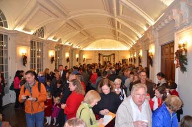 A record number of guests - close to 1500 - attended the 11th annual Open House and were able to enjoy cookies and hot cocoa in the O'Byrne Gallery.