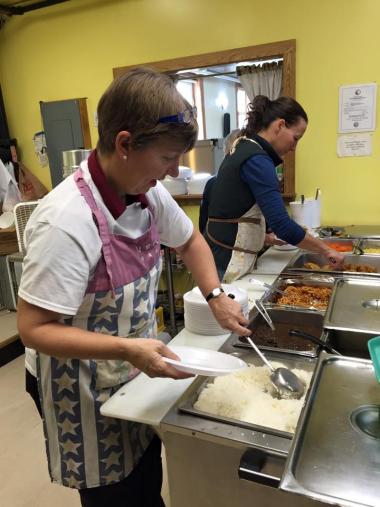 Alaska Chapter (Fairbanks) working at the soup kitchen.