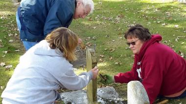 Hannah Lee Chapter NSDAR Members cleaned Veteran's tombstones for a second day in Decorah IA; as proud Partners of the Vietnam Veterans 50th Anniversary Commemorative we also cleaned Vietnam Veteran's Graves sites, remembering them and how young they were. This day we had 6 members, 1 HODAR, and 1 adult son! #DARCelebrate125 #DARDayofService