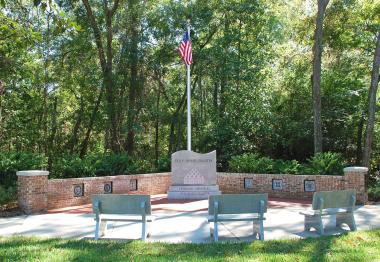 Grant Recipient, Patriotism Category: Historical Society of Orange Park, Fla., Orange Park, Fla. A $10,000 grant provided the funding needed to complete the construction of a veterans memorial at Magnolia Cemetery. The walled memorial includes a flag pole, three benches, and is shaped like a flowing flag to honor those have served in the armed forces.