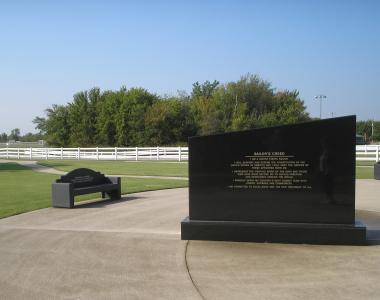 Grant Recipient, Patriotism Category: Owasso Chapter NSDAR, Owasso, Okla. The Owasso Chapter, NSDAR, donated a memorial bench honoring veterans and their service to the Owasso Sports Park. The bench was installed at the site of the American flagpole and serves as a reminder of the sacrifice of American men and women who serve the United States.
