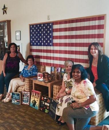 Conejo Valley DAR donating table books, music CD's for #DARDayofService to #CalVets Ventura!