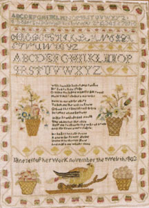 Sampler, 1802 / Jane Jessup