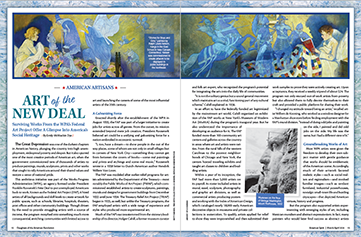 Art of the New Deal magazine layout