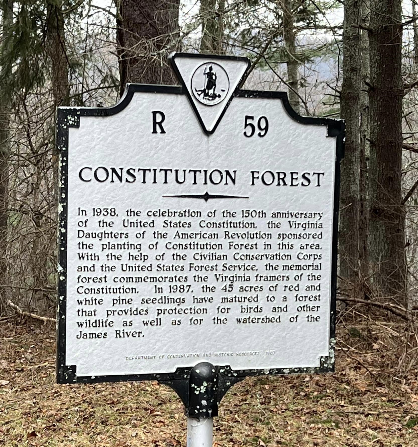 Virginia Forest Sign