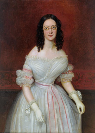 Portrait of Jean-Joseph Vaudechamp, Mrs. Antoine Julien Meffre Rouzan