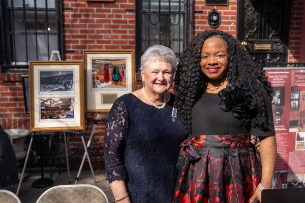 Mrs. Storage and Jillian Pirtle at Marian Anderson Museum Reopening