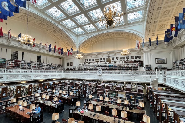 interior of the DAR Library