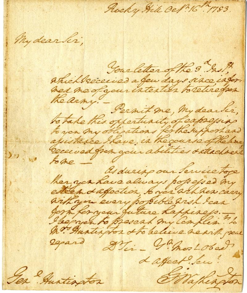 George Washington letter