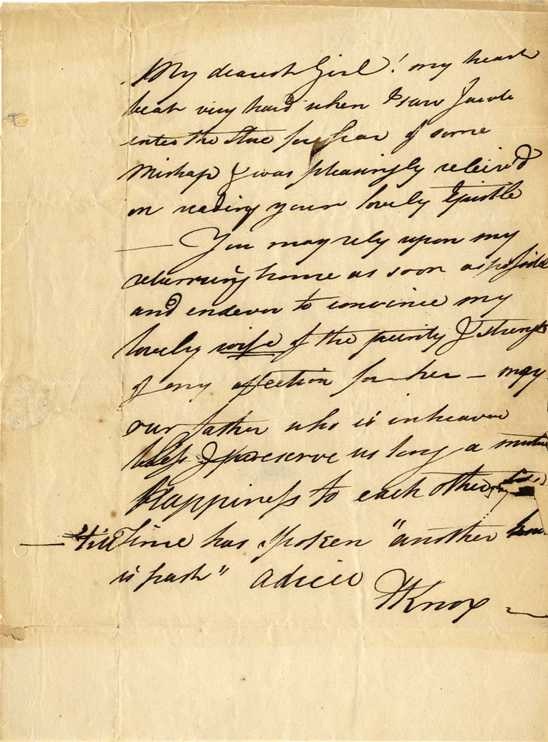 Henry Knox letter