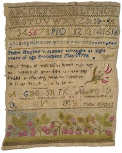 Silk on linen