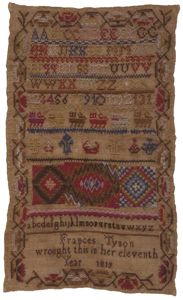 Sampler, 1819 / Frances Tyson