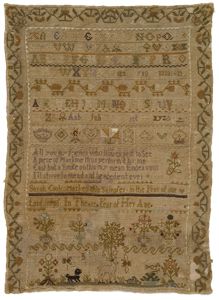 Sampler, 1796 / Sarah Cook