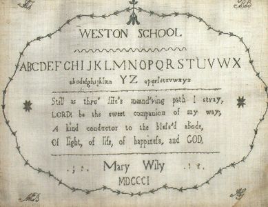 Sampler, 1801 / Mary Wiley