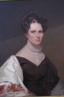 "Christiana Holmes Tillson" / Oil on canvas / Chester Harding / Possibly St. Louis, Missouri. (Courtesy of the Historical Society of Quincy and Adams County, Illinois)