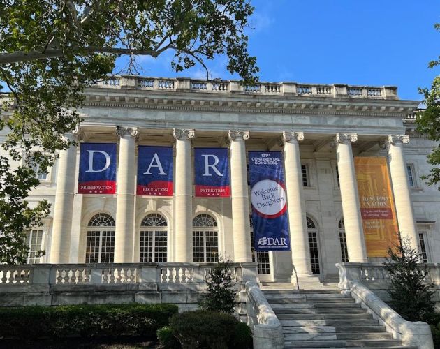 DAR Building with DAR signs