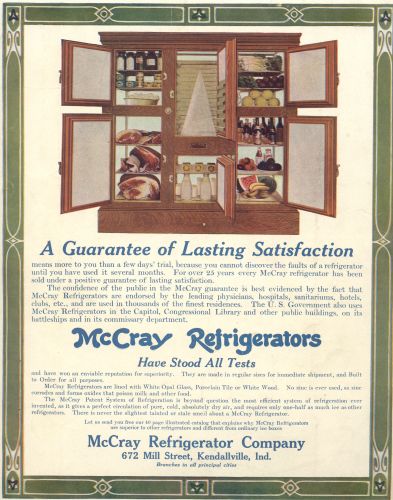 "A Guarantee of Lasting Satisfaction," 1908