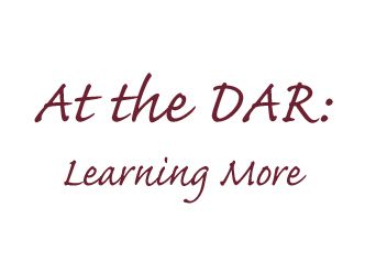 At the DAR