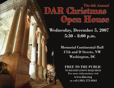 6th Annual DAR Christmas Open House (2007)