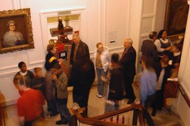 Open House guests were able to explore four floors of historic period rooms.