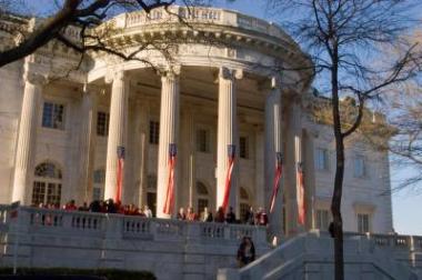 DAR hosted a reception for those participating in the Marian Anderson Tribute Concert and Naturalization Ceremony at its National Headquarters just blocks from the Lincoln Memorial.