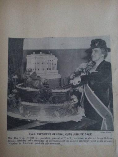 DAR celebrated 50 years with this amazing cake.