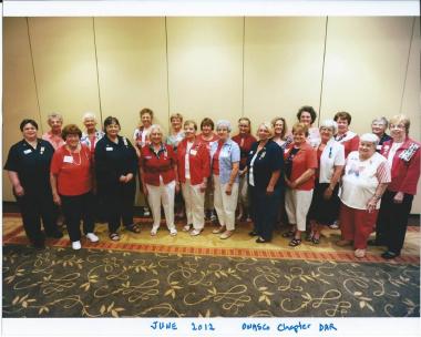 Flag Day 2012, 50 years later for Owasco Chapter DAR of Auburn NY. Two of Mabel Stoker's granddaughters are included in this photo, continuing the tradition! See the post below this for a 50 year time difference.
