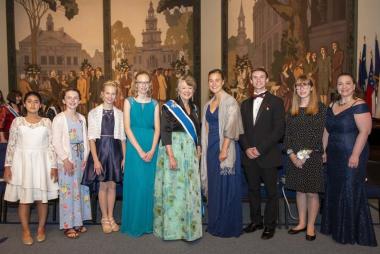 President General Ann Dillon with all of the honorees from the Education Awards Night Ceremony.