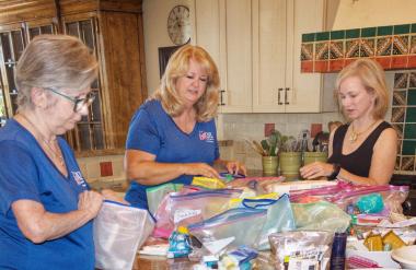 The Piestewa Peak Chapter of Scottsdale, collected and donated personal care items to aid homeless female veterans in metro-Phoenix.