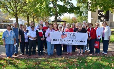 The Old Hickory Chapter WVNSDAR in Jackson County, WV held a memorial celebration today at the Jackson County Courthouse. We gave honor to our Patriots who served during the Revolutionary War. Also in attendance were members of the Ripley WV VFW and Ladies Auxiliary VFW, who joined with us in remembering all our service men and women who fought and died for our Country.