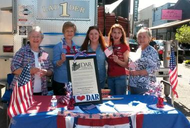 The New Iberia Chapter, New Iberia, LA celebrated our 125th Anniversary by handing out flags, Flag codes, "Join DAR" flyers and more yesterday at New Iberia's Gumbo Cook Off. We had so much fun!