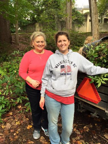 DAR Cherokee Chapter, Cleaning up the gardens at The Atlanta History Center today as part of NSDAR National Day of Service.