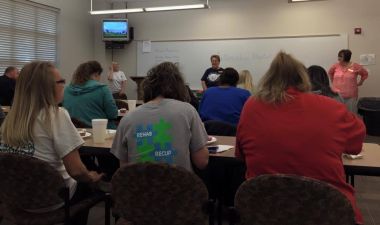 Volunteering at the Collegiate Ministry at our local community college, U of A in Batesville, AR.