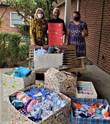 The Samuel Bryan Chapter donated to the St. Elizabeth / Coleman Pregnancy & Adoption Services in Beech Grove.