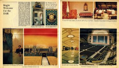 wspaper clippings regarding the National Society are archived including this spread from The Washington Star from April 1967 showing the newly renovated Constitution Hall.