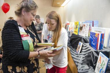 DAR joined forces with Blue Star Families to hold a children’s book drive at Celebrate America Night. DAR members donated more than 500 books which Blue Star Families will distribute to military bases through their Books on Bases program. 