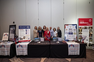 The Military Womens Memorial table during Sparkle in Service Night 