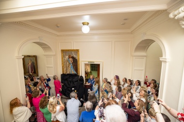 President General Wright's official portrait is unveiled.