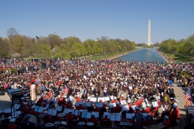 April 12, 2009 - More than 2,000 people attended the 70th anniversary concert on the National Mall.