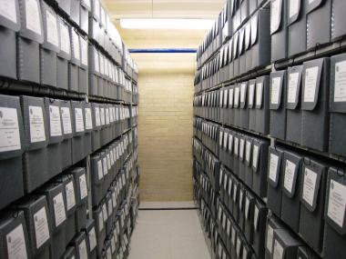 st a couple of the many stacks that now hold the NSDAR Archives collections.