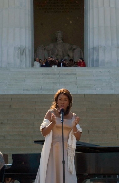 April 12, 2009 - Mezzo-soprano Denyce Graves performed many of the same songs that Marian Anderson sang at her 1939 Lincoln Memorial concert.