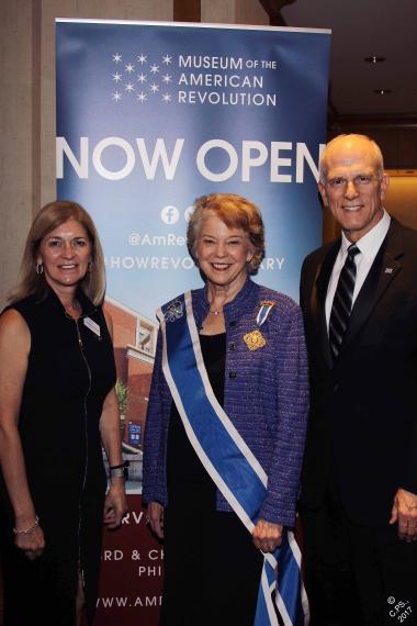 Museum of the American Revolution Michael Quinn along with the Museum’s Vice President for Advancement, Claudia Stowers, join with DAR President General Ann Dillon. The two provided information and answered questions to members about the newly opened Museum of the American Revolution in Philadelphia. http://www.amrevmuseum.org/ 