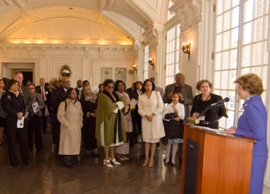 April 12, 2009 - After the 70th anniversary tribute concert, DAR hosted a reception at DAR Headquarters.